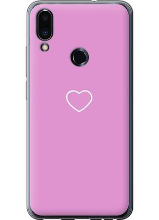 Чехол на meizu note 9 сердце 2 из пластика fch_0160439