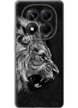 Чехол на xiaomi redmi note 14 pro+ 5g лев из силикона fch_0164963