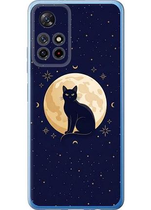 Чехол на xiaomi poco m4 pro 5g cute cat celestial/witchy из силикона fch_0165221