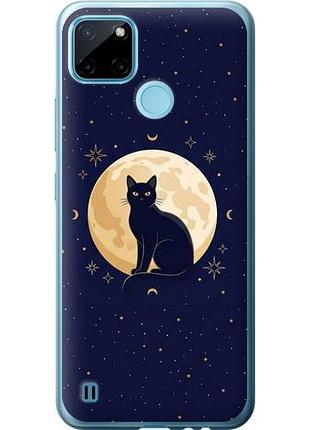 Чехол на realme c25y cute cat celestial/witchy из силикона fch_0165133