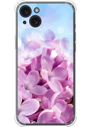 Чехол на iphone 15 plus сирень из силикона fch_0160006