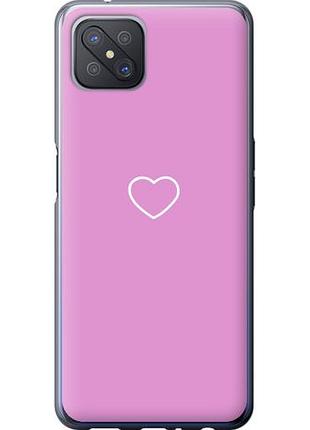 Чехол на oppo a92s сердце 2 из силикона fch_0160473