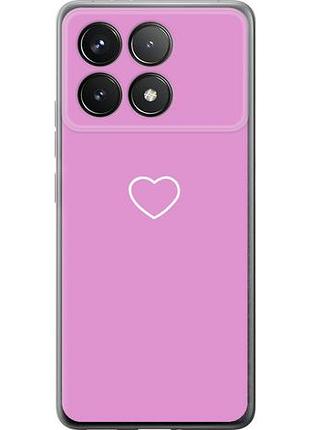 Чехол на xiaomi poco f6 pro сердце 2 из силикона fch_0160536