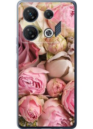 Чехол на infinix gt 10 pro розы из силикона fch_0165090