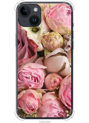 Чехол на iphone 14 plus розы из силикона fch_0165048