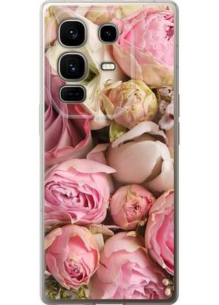 Чехол на infinix note 50 pro+ розы из силикона fch_0165089