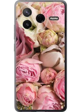 Чехол на xiaomi poco f7 pro розы из силикона fch_0165110
