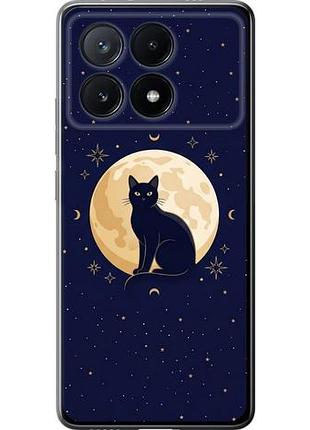 Чехол на xiaomi poco x6 pro cute cat celestial/witchy из силикона fch_0165222
