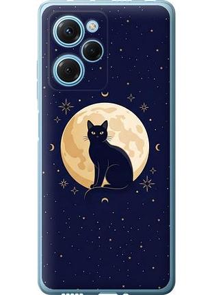Чехол на xiaomi poco x5 pro 5g cute cat celestial/witchy из силикона fch_0165163