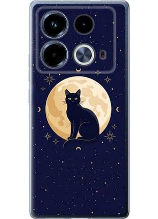 Чехол на infinix note 40 cute cat celestial/witchy из силикона fch_0165202