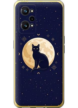 Чехол на realme gt neo 3t cute cat celestial/witchy из силикона fch_0165207