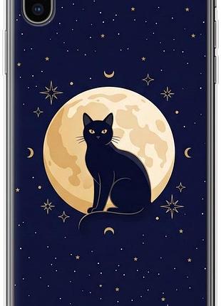 Чехол на iphone xs max cute cat celestial/witchy из силикона fch_0165228