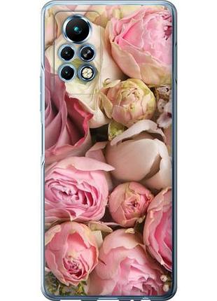 Чехол на infinix note 11 pro розы из силикона fch_0165087