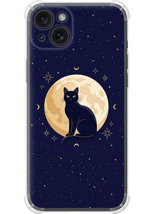 Чехол на iphone 15 plus cute cat celestial/witchy из силикона fch_0165218