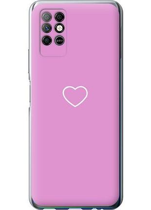 Чехол на infinix note 8 сердце 2 из силикона fch_0160431