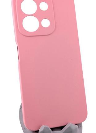 Чохол silicone cover для xiaomi redmi 15c 4g global (код моделі 25078ra3ea/2078ra3ey) бампер з мікрофіброю світло-рожевий