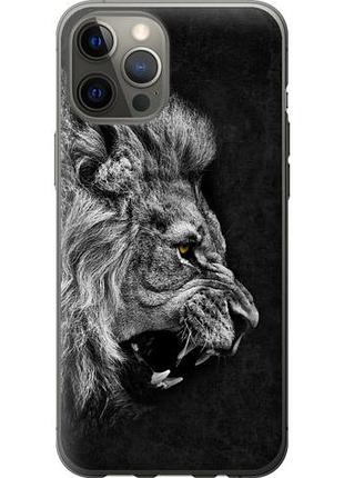Чехол на iphone 12 pro max лев из пластика fch_0164924