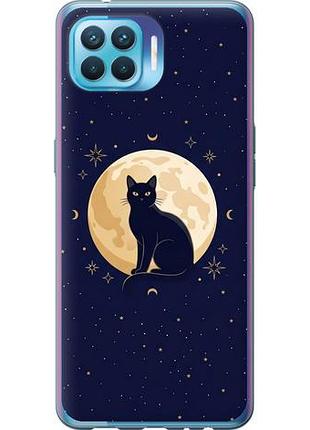 Чехол на oppo a93 cute cat celestial/witchy из силикона fch_0165179