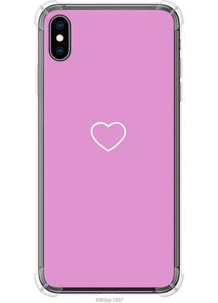 Чехол на iphone xs max сердце 2 из силикона fch_0160533