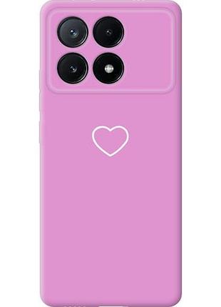 Чехол на xiaomi poco x6 pro сердце 2 из силикона fch_0160524