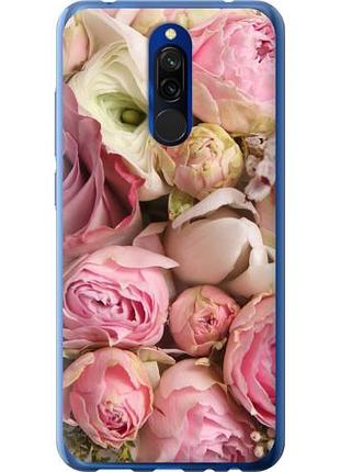 Чехол на xiaomi redmi 8 розы из силикона fch_0070315