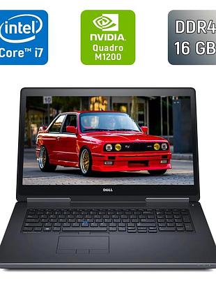 Мобільна робоча станція б-клас dell precision 7720 / 17.3" (1920x1080) ips / intel core i7-7820hq (4 (8) ядра по 2.9 - 3.9 ghz) /
