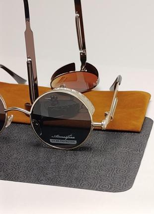 👓🕶️ круглые солнцезащитные очки на металлической оправе с пружинами 👓🕶️