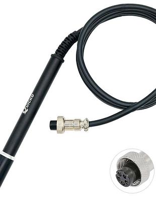 Паяльник quicko t12 m8 / ручка металлическая для паяльных станций 955 / 958 / 5-pin