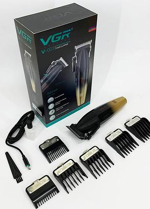 Багатофункціональний тример для стрижки волосся і бороди vgr v-003, машинка для окантовки акумуляторна nt-29