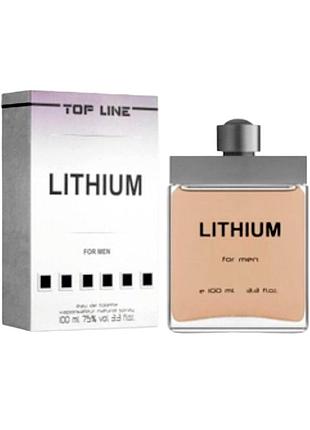 Туалетна вода чоловіча top line lithium 100 мл aroma perfume 0348