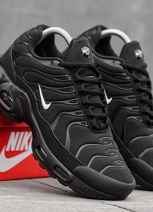 Чоловічі кросівки nike air max tn plus gore-tex чорні брендові кроси осінні найк аір макс плюс гортекс