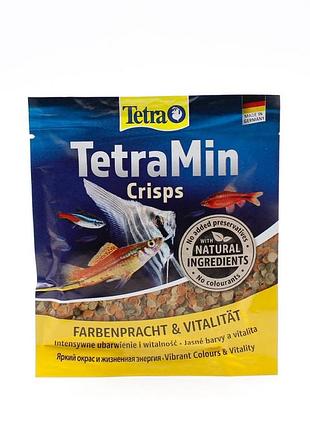 Tetra min crisps для всех видов рыб в чипсах 12 гр