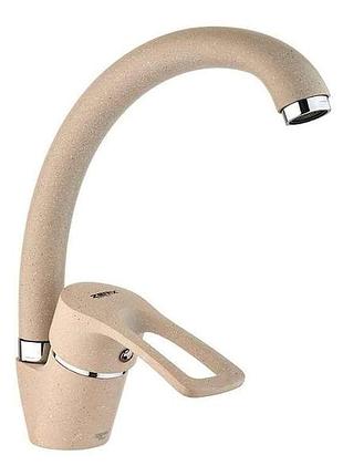 Смеситель для кухни на мойку бежевый yub 181 beige тм zerix