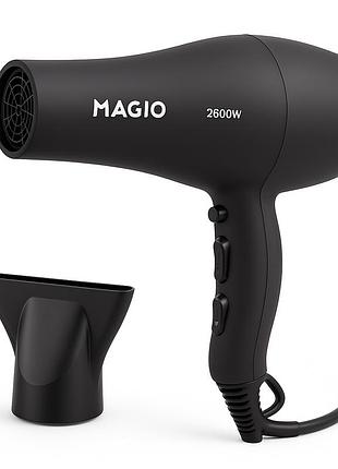 Фен для укладки волос унивесальный magio mg-550 2600 вт, фен обычный для укладки волос uj-68