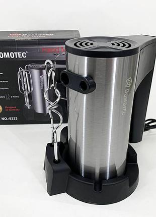 Міксер для хлібного тіста domotec, побутовий міксер з насадками для збивання яєць і крему pj-20