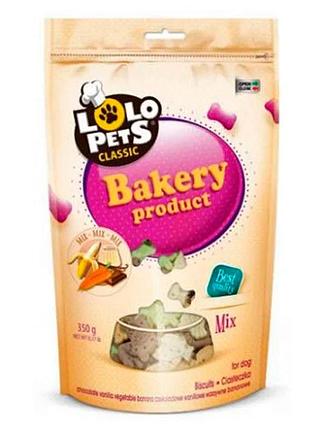 Lolopets бісквіт для собак фігурні крокети mix 350г 80802