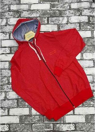 Кофта красный спортивный чел на молнии supreme р.m тм osm