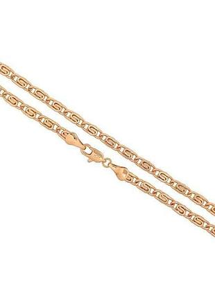 Ланцюжок позолота 18k плетіння равлик 45см*4мм арт.316511 тм xuping
