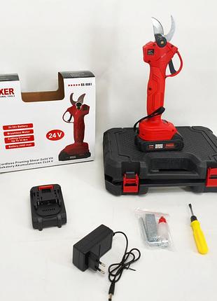 Секатор акумуляторний boxer bx-9001 2 акб 24в om-67