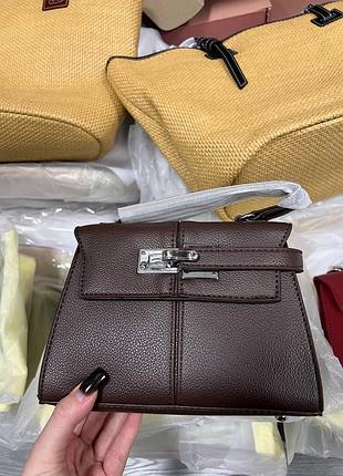 🤍 carmesi bag chocolate/silver