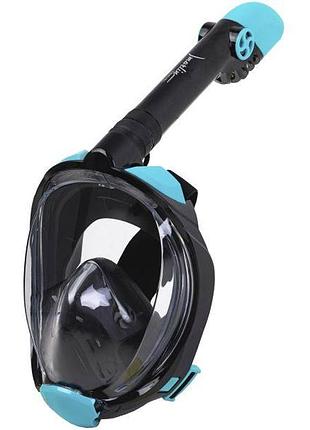 Маска marlin travel black/aqua/black s/m