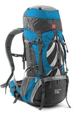 Рюкзак туристический naturehike nh70b070-b, 70 л + 5 л, голубой