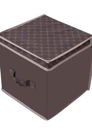 Короб для хранения вещей 30*30*30 brown тм кириченко