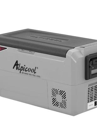 Компрессорный автохолодильник alpicool t36 (lg). 34 литра. двухкамерный. до -20℃. (12, 24, 220 вольт)