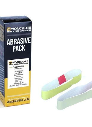 Work sharp набір алмазних ременів для wskts-ko 1 шт- зернистість p180 1 шт- зернистість p1500