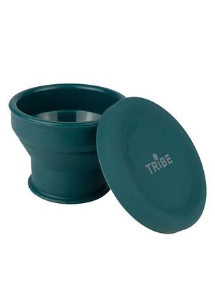 Стакан tribe collapsible shot 90 мл с крышкой силиконовый t-ff-0030, ocean
