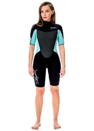 Гидрокостюм marlin tropic shorty lady 3 мм blue lagoon/black s