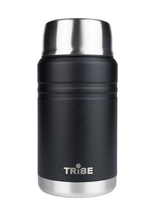 Термос tribe food jar пищевой 0,7 л t-de-0023, black