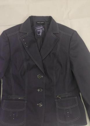 Піджак фіолетовий джинсовий.garry veber