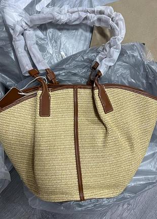 🤍 palmaire bag raffia/brown
